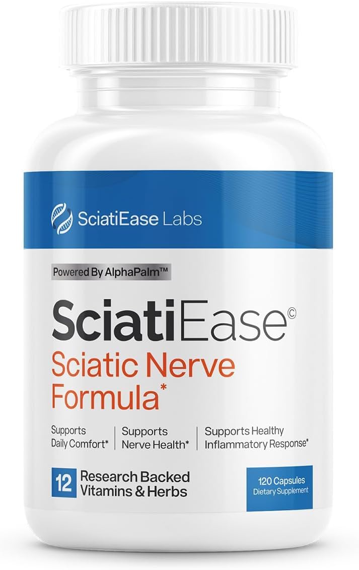 Nerve Support Supplement – Sciatic & Nerve Health, 120 Capsules
