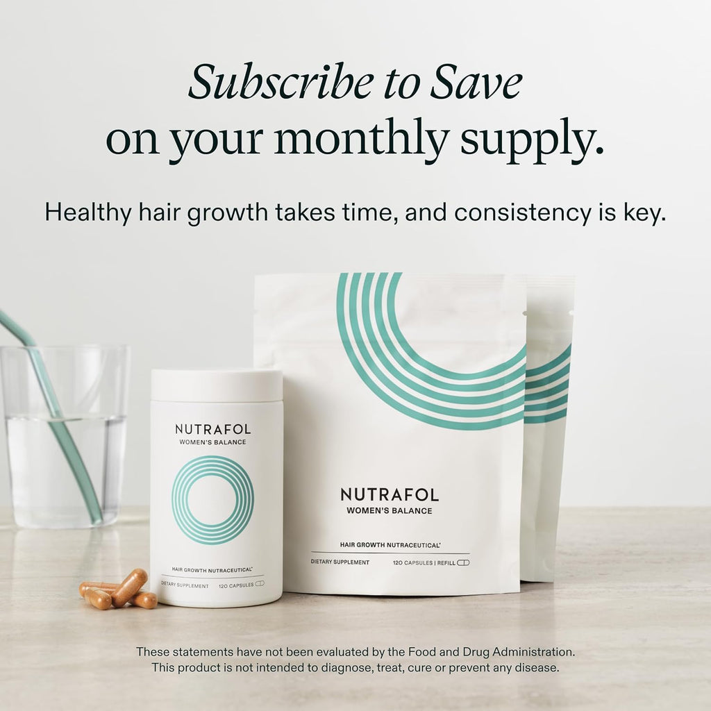 Nutrafol Women's Balance Hair Growth Supplement – Ages 45+, 1 Month Supply