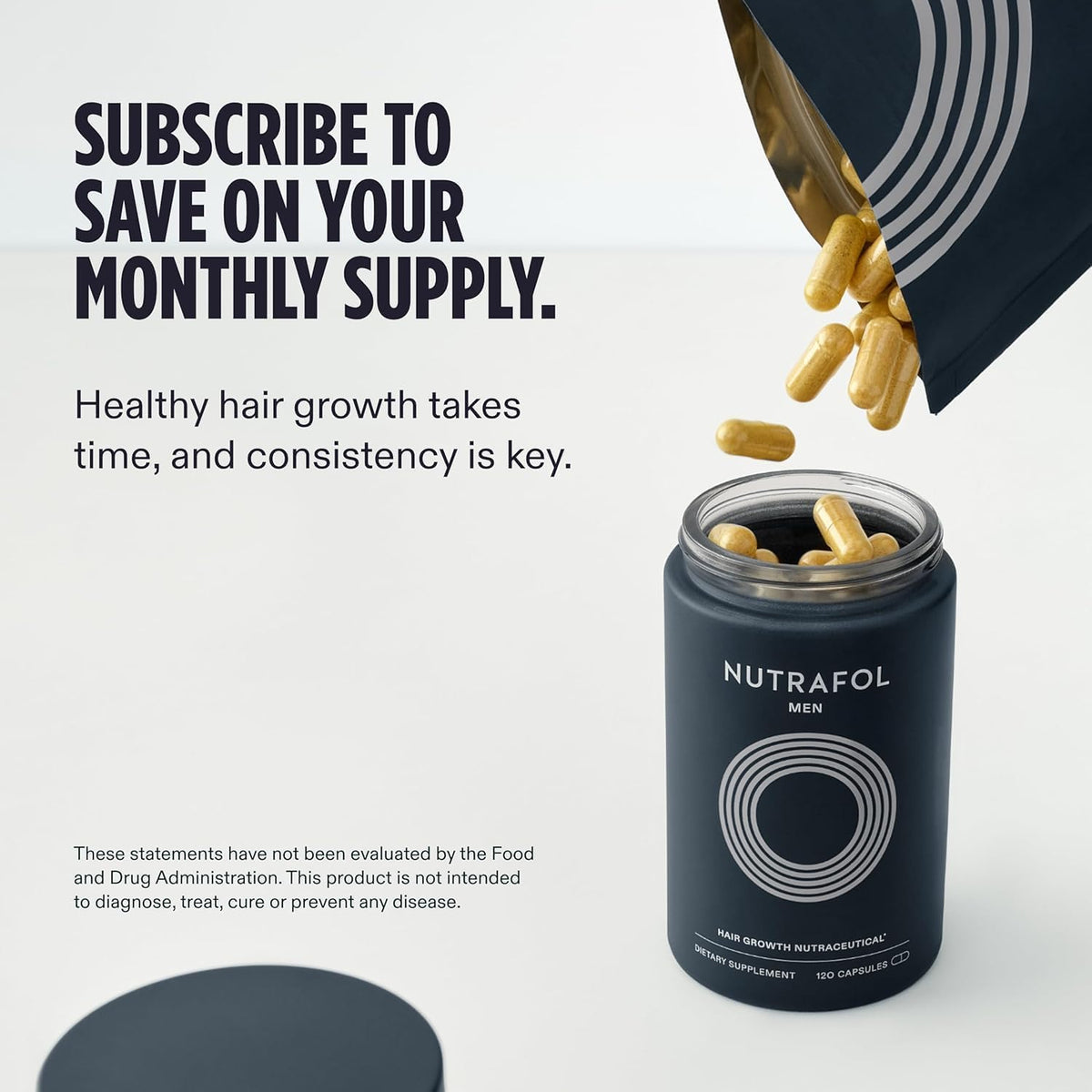 Nutrafol Men's Hair Growth Supplement – 1 Month Supply