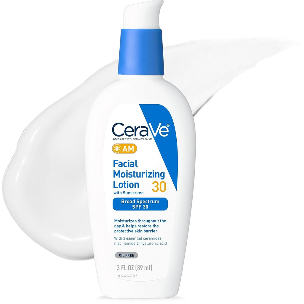 CeraVe AM Facial Moisturizing Lotion SPF 30, 3oz