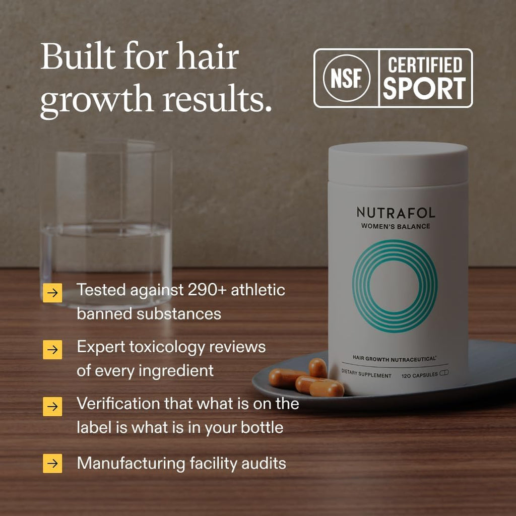 Nutrafol Women's Balance Hair Growth Supplement – Ages 45+, 1 Month Supply