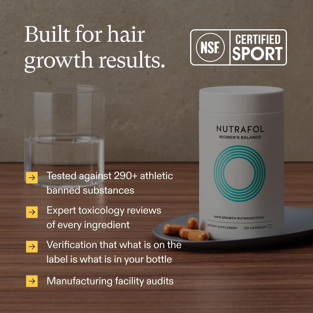 Nutrafol Women's Balance Hair Growth Supplement, Age 45+ (1-Month)