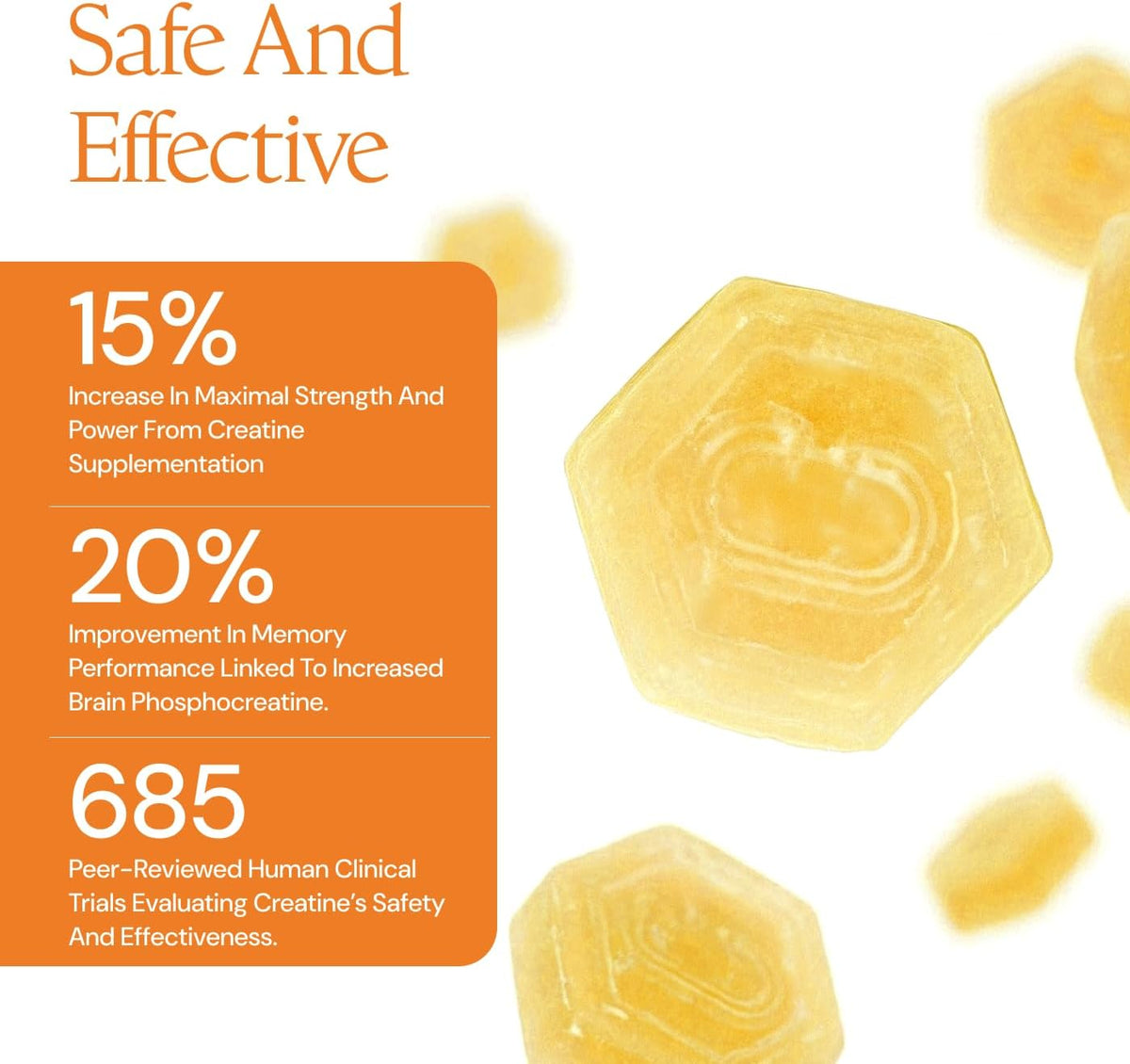 Create Creatine Monohydrate Gummies – 90 Count