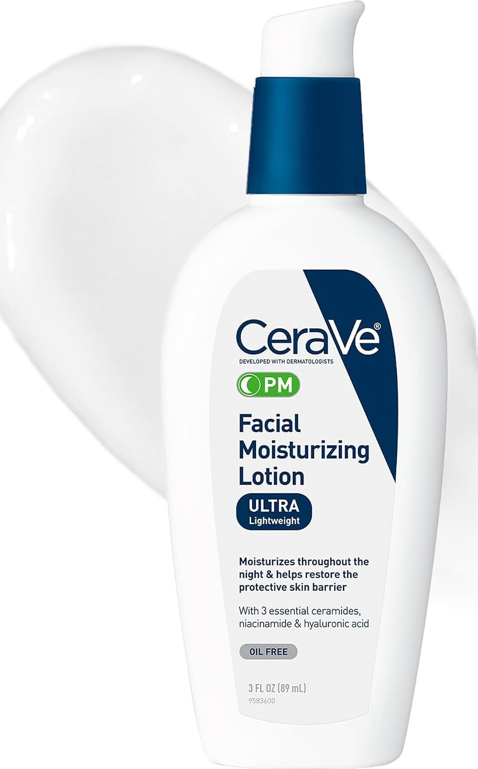 CeraVe PM Facial Moisturizing Lotion, 3oz