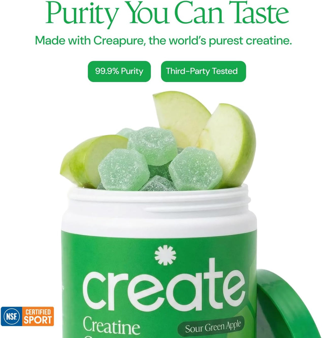 Create Creatine Monohydrate Gummies – 90 Count