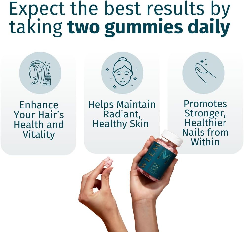 WEEM Hair, Skin & Nails Gummies - Extra Strength