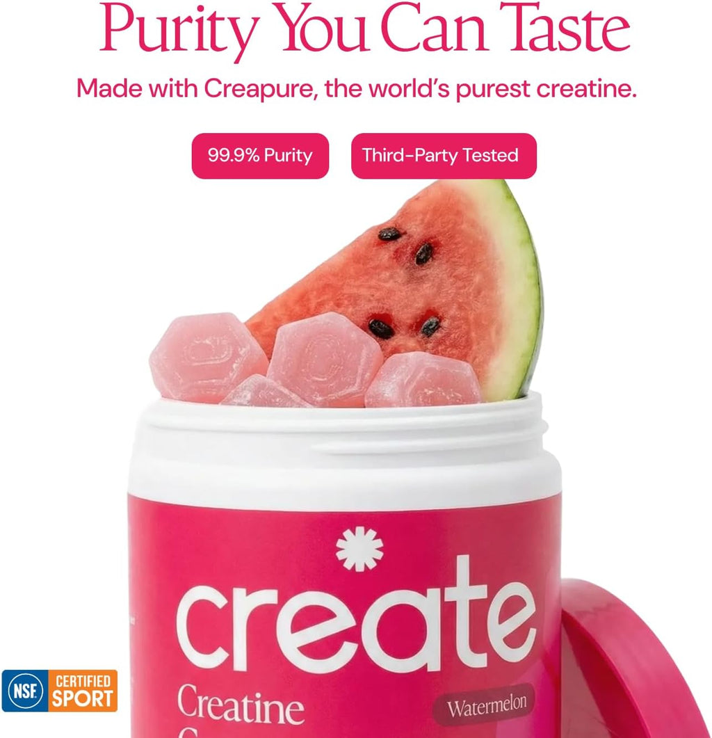 Create Creatine Monohydrate Gummies – 90 Count