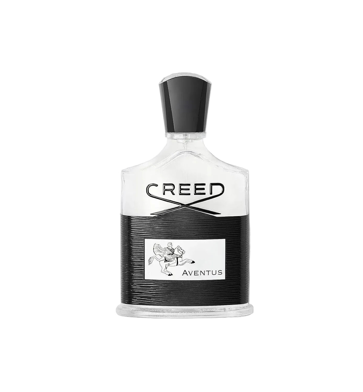 Creed Aventus perfume bottle on a white background