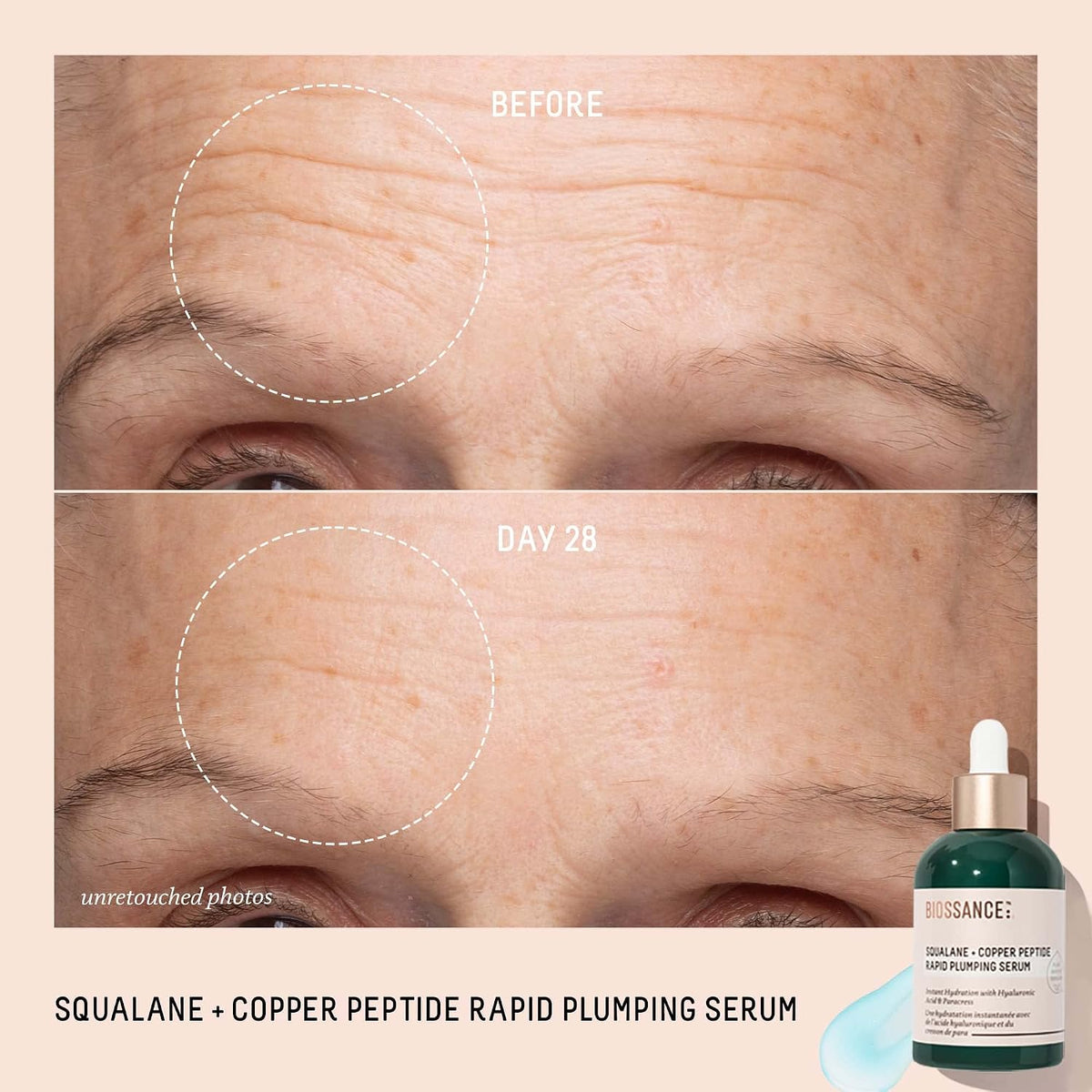 Biossance Squalane + Copper Peptide Serum – Plumping Face Serum