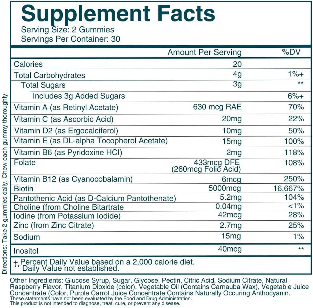 WEEM Hair, Skin & Nails Gummies - Extra Strength