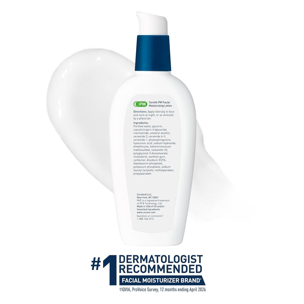 CeraVe PM Facial Moisturizing Lotion, 3oz