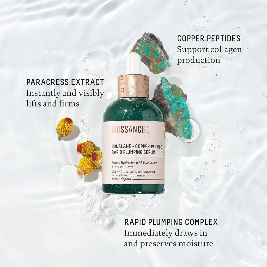 Biossance Squalane + Copper Peptide Serum – Plumping Face Serum