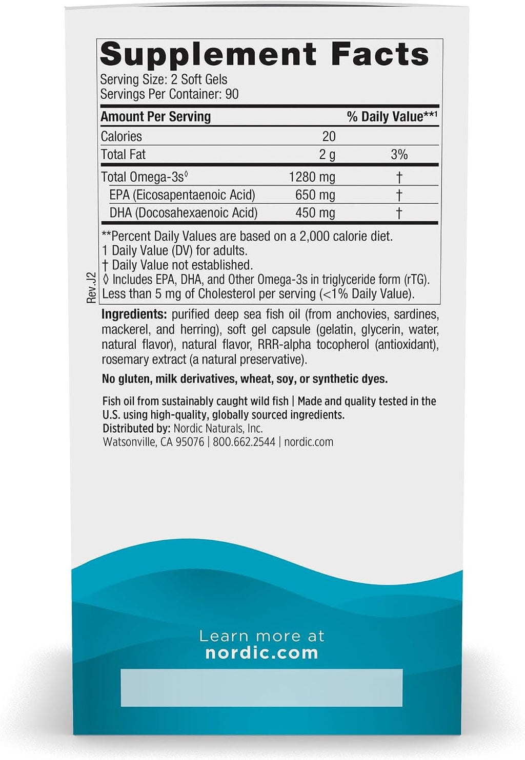 Nordic Naturals Ultimate Omega, Lemon Flavor – 180 Softgels