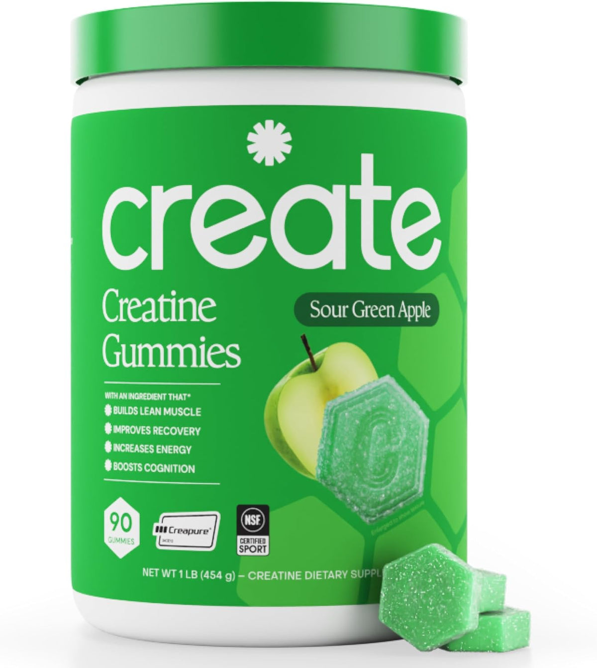 Create Creatine Monohydrate Gummies – 90 Count