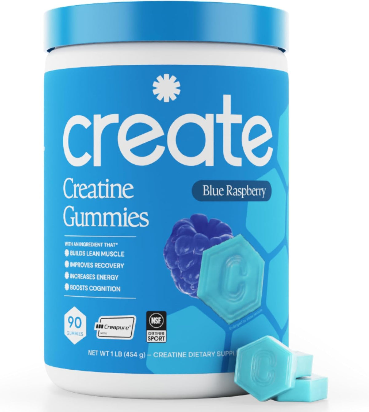 Create Creatine Monohydrate Gummies – 90 Count