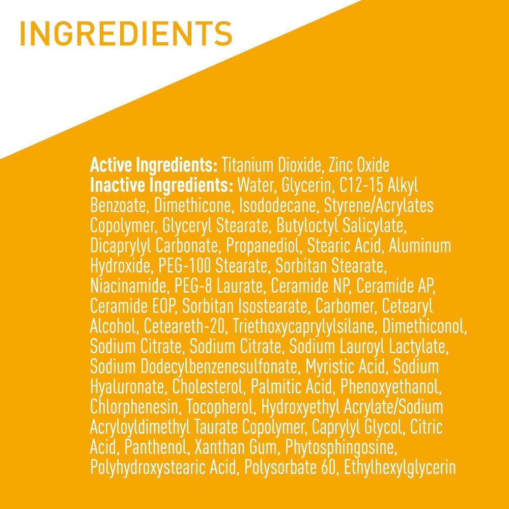 CeraVe Hydrating Mineral Sunscreen SPF 30, Face, Untinted