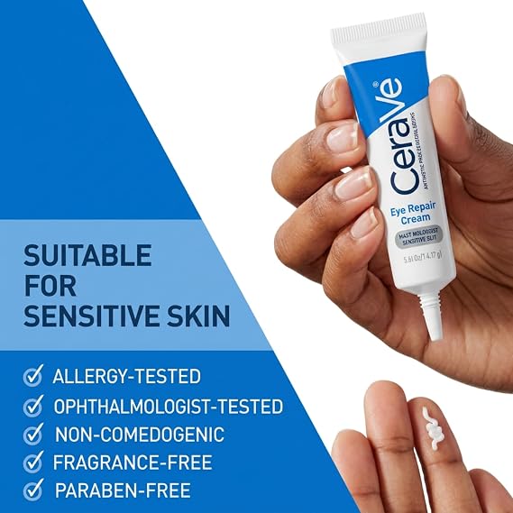CeraVe Eye Repair Cream for Puffiness & Dark Circles, 0.5oz
