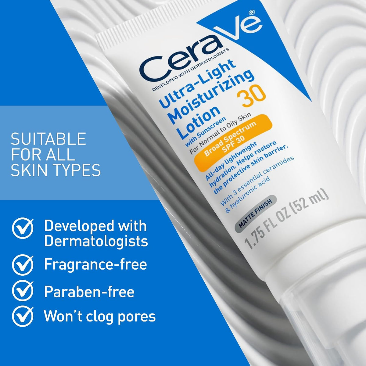 CeraVe Ultra-Light Moisturizing Lotion SPF 30, 1.7oz