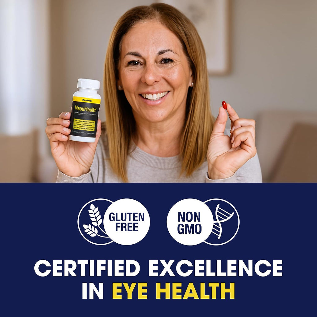 MacuHealth Triple Carotenoid Eye Vitamins – 90 Softgels, 3-Month Supply
