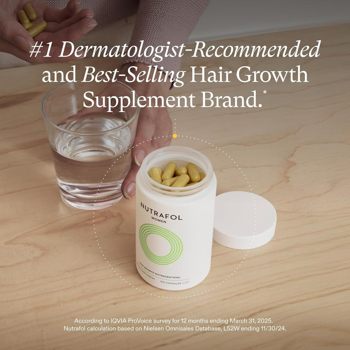 Nutrafol Women's Hair Growth Supplement, Ages 18-44 (1-Month)
