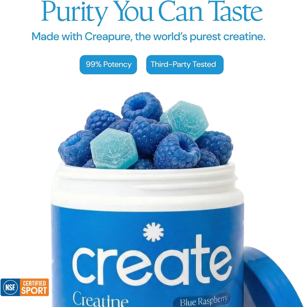 Create Creatine Monohydrate Gummies – 90 Count