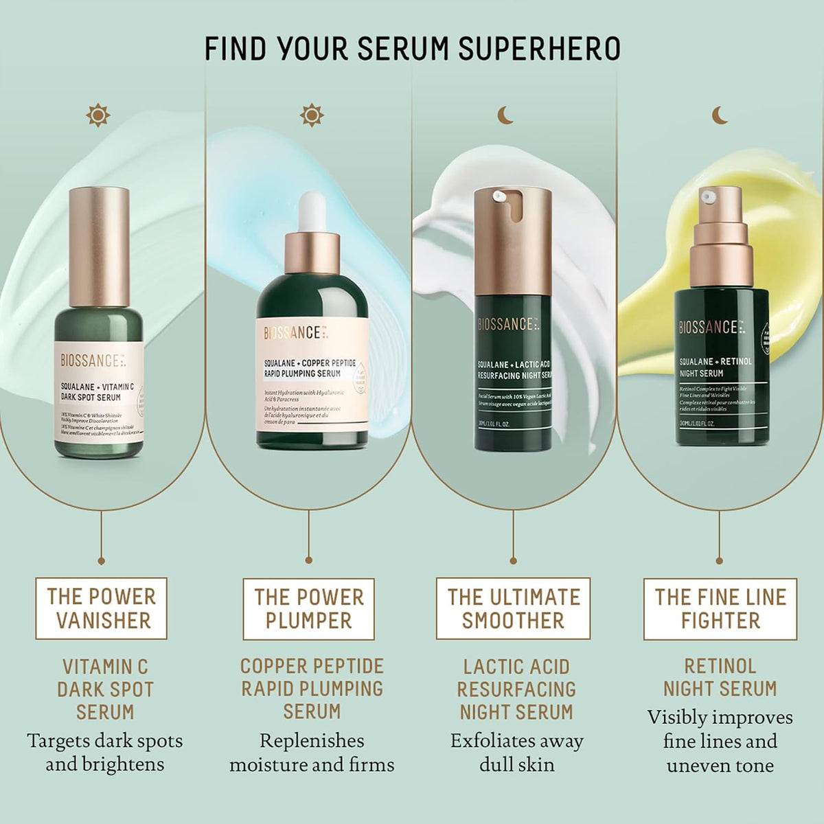 Biossance Squalane + Copper Peptide Serum – Plumping Face Serum