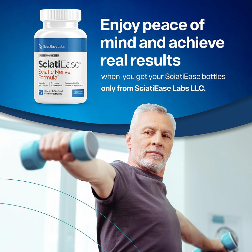 Nerve Support Supplement – Sciatic & Nerve Health, 120 Capsules
