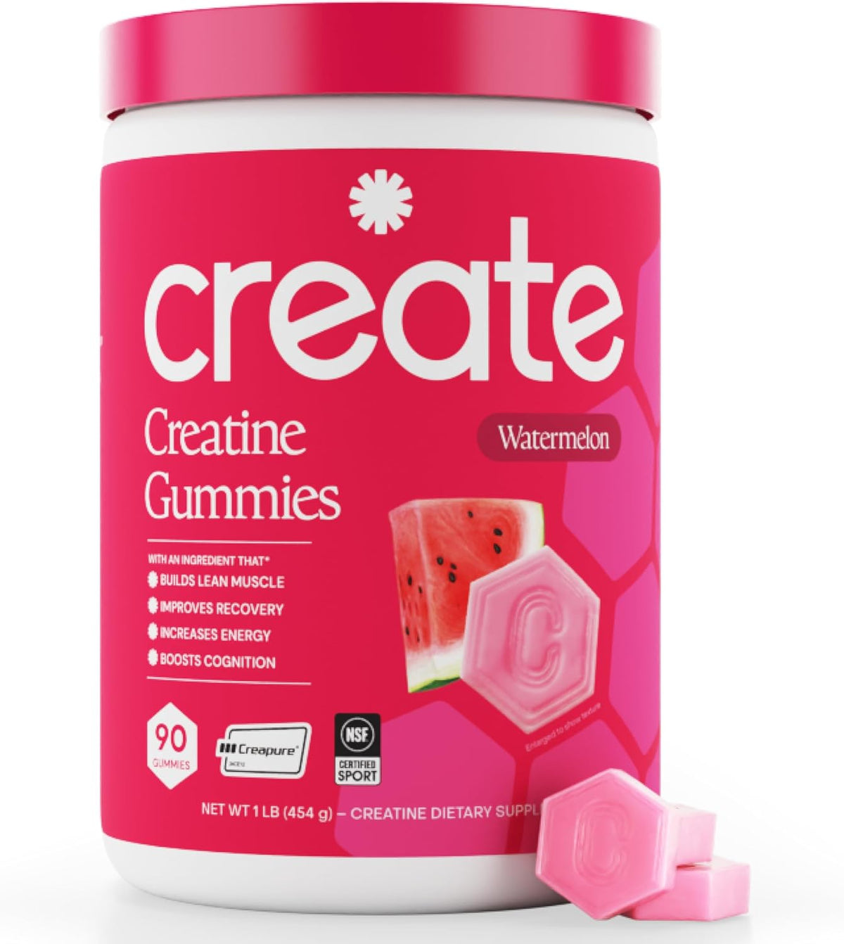 Create Creatine Monohydrate Gummies – 90 Count