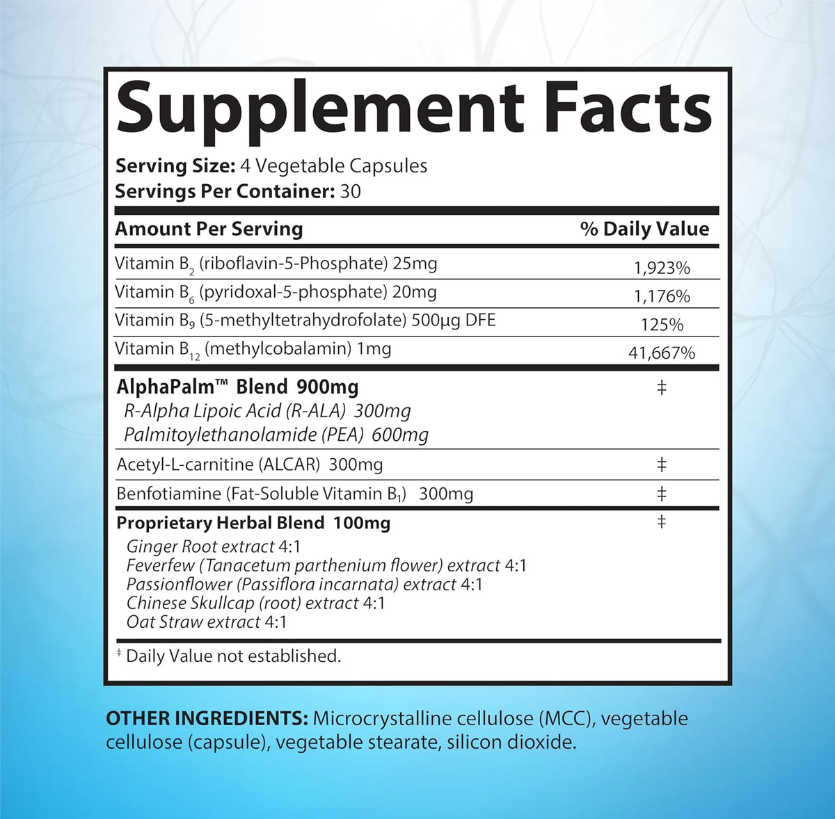 Nerve Support Supplement – Sciatic & Nerve Health, 120 Capsules