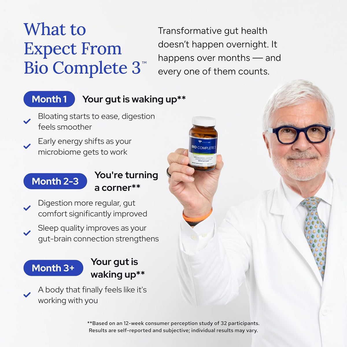 Gundry MD Bio Complete 3 – Prebiotic, Probiotic & Postbiotic Formula