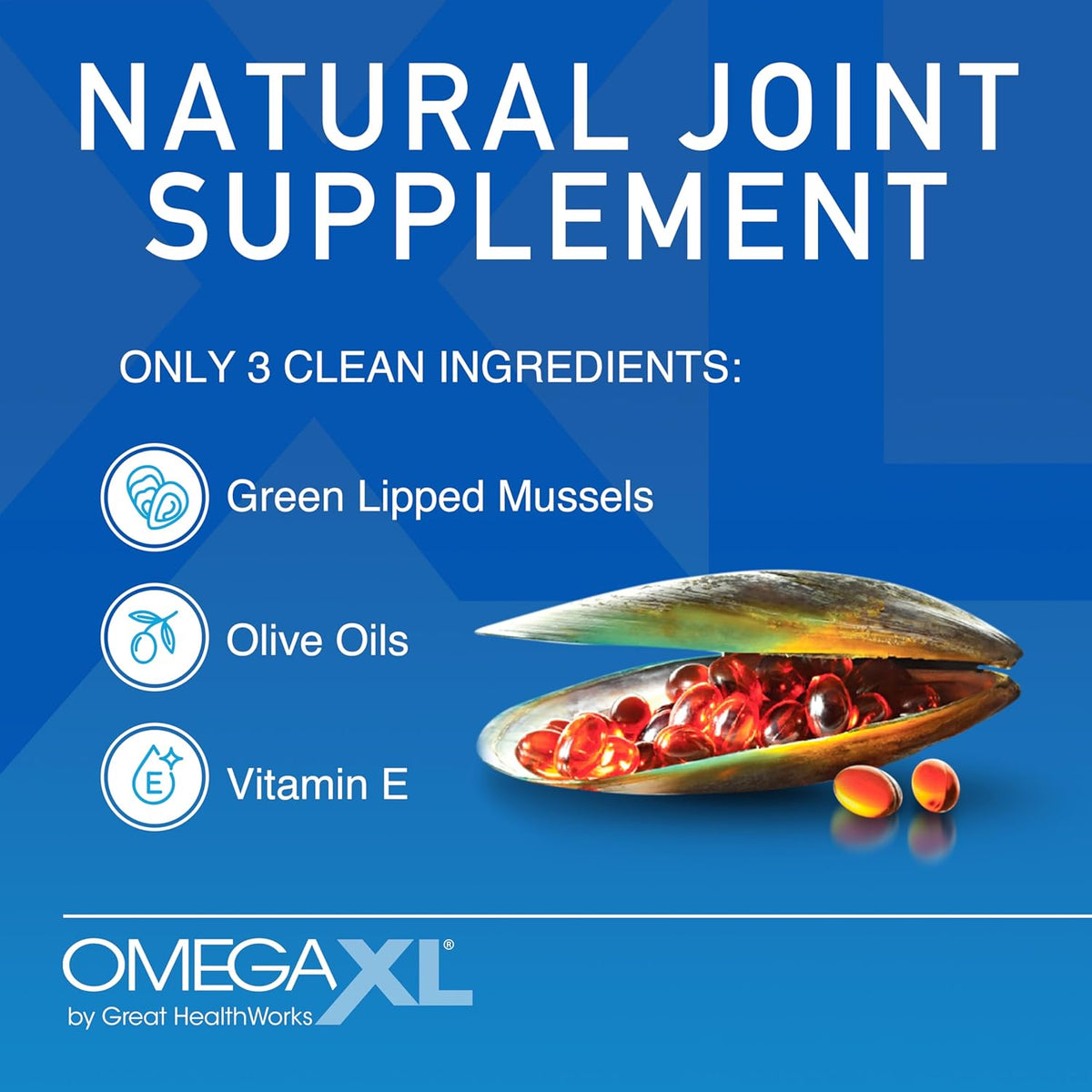 OmegaXL Joint Support Supplement – Green Lipped Mussel Oil, 300 Count