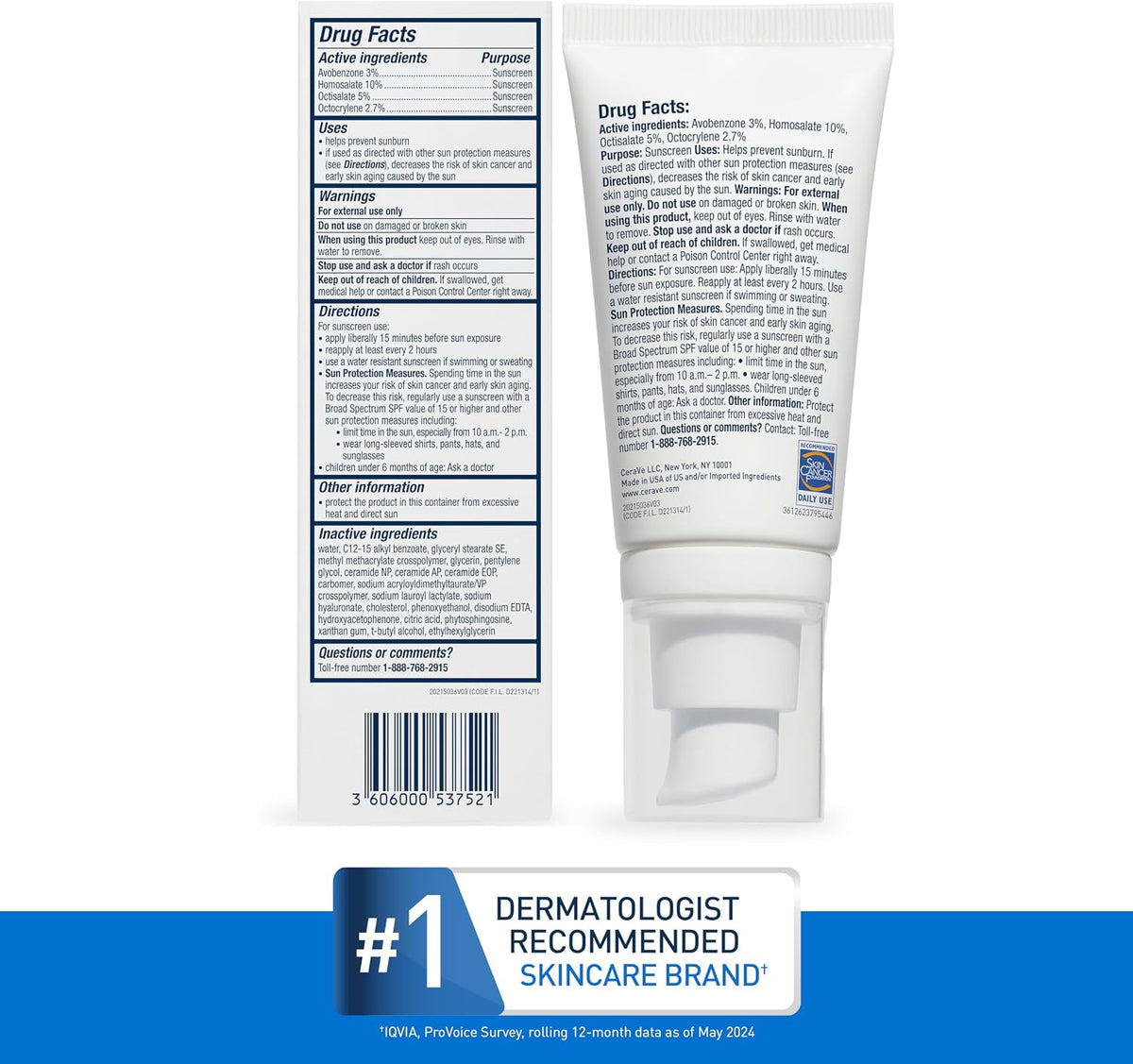 CeraVe Ultra-Light Moisturizing Lotion SPF 30, 1.7oz