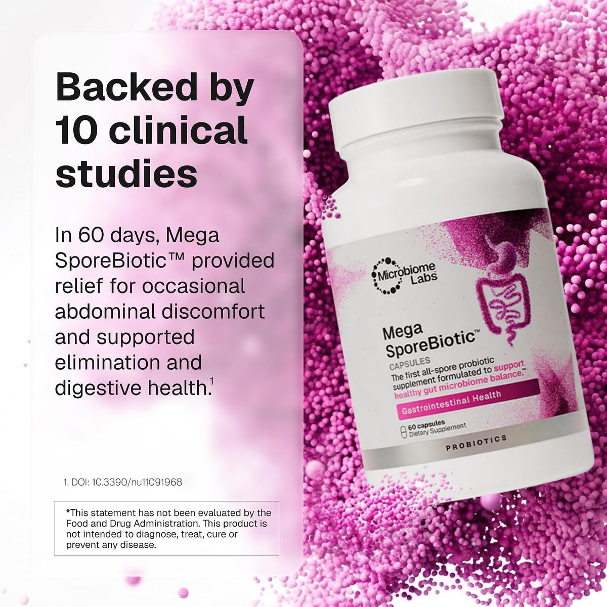 Microbiome Labs MegaSporeBiotic – Spore-Based Probiotic, 60 Capsules