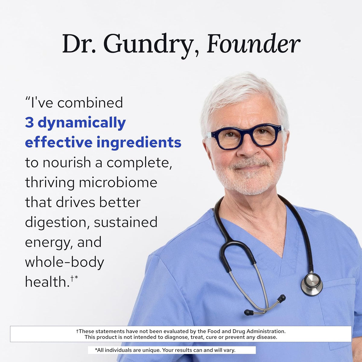 Gundry MD Bio Complete 3 – Prebiotic, Probiotic & Postbiotic Formula