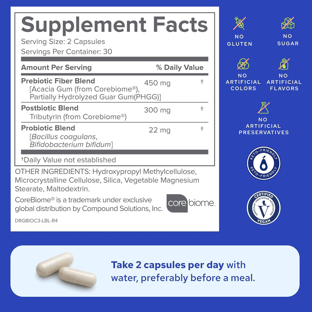 Gundry MD Bio Complete 3 – Prebiotic, Probiotic & Postbiotic Formula