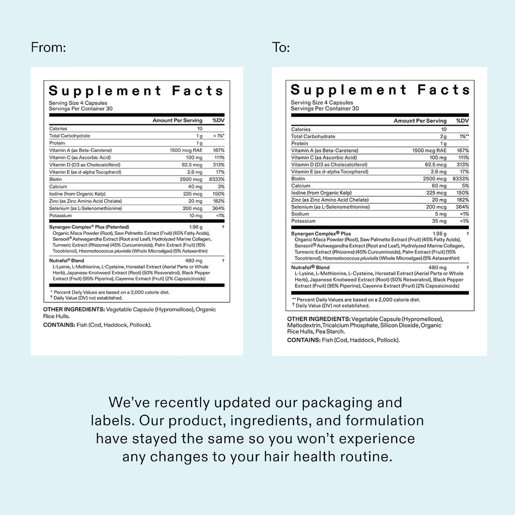 Nutrafol Women's Balance Hair Growth Supplement – Ages 45+, 1 Month Supply
