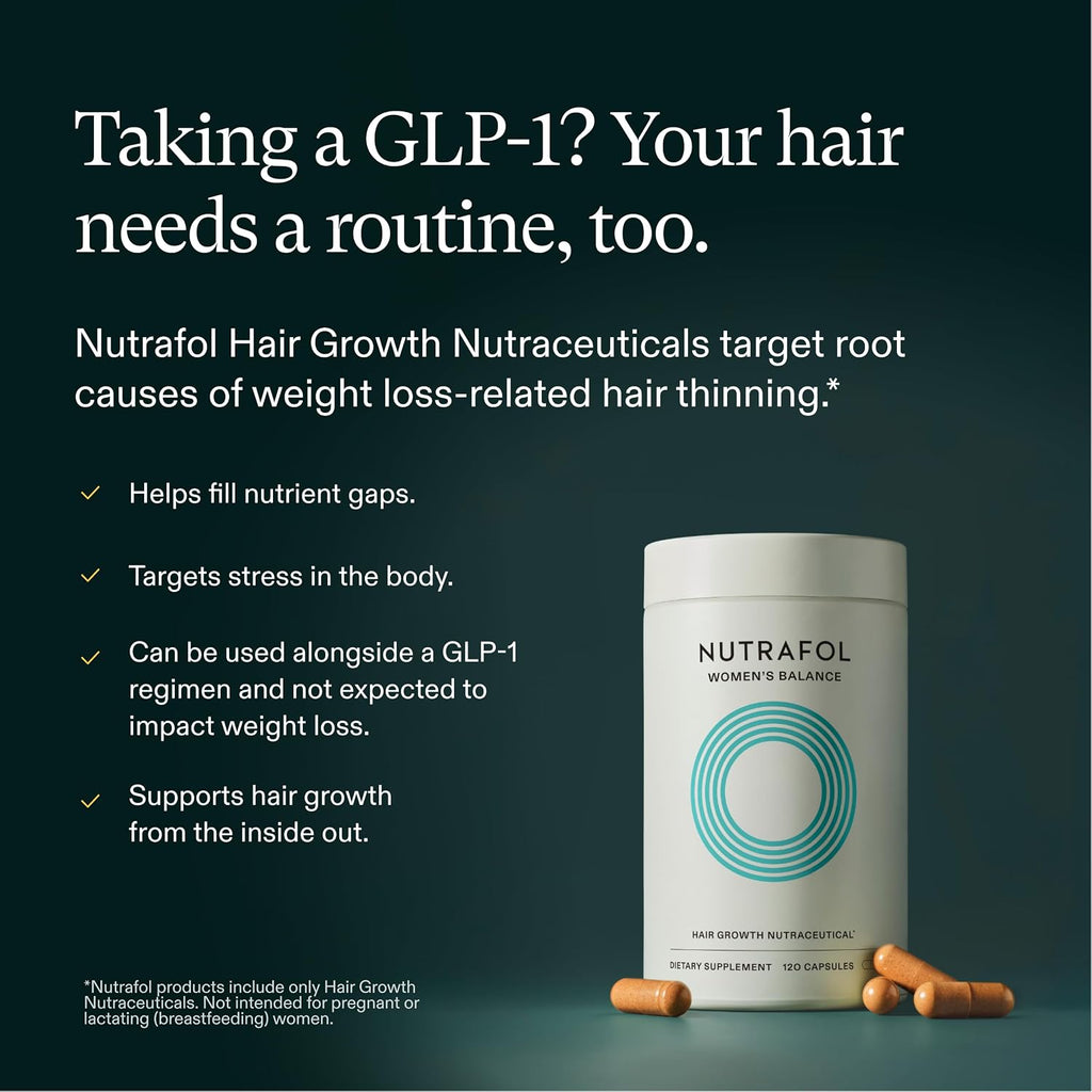 Nutrafol Women's Balance Hair Growth Supplement, Age 45+ (1-Month)
