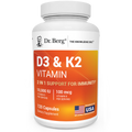 Dr. Berg Vitamin D3 K2 120 capsules bottle