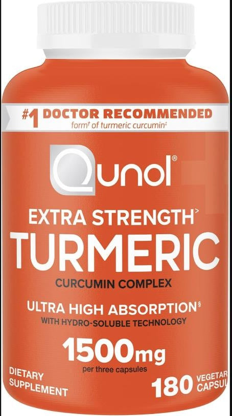 Qunol Turmeric Curcumin 1500mg, Ultra High Absorption (180 ct)
