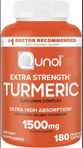 Qunol Turmeric Curcumin 1500mg, Ultra High Absorption (180 ct)